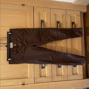 Current/Elliott Brown Leather Pants